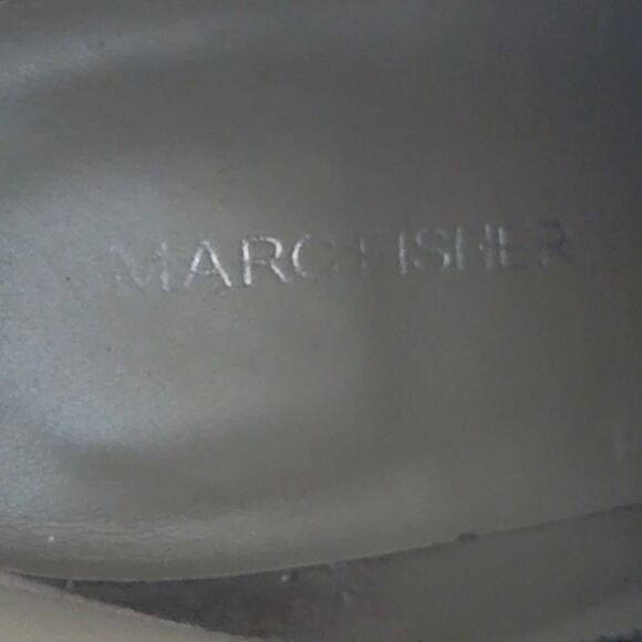 Marc Fisher Suede Marela Ankle Boots Womens 9 Tan Almond Toe Pull On - Picture 8 of 9